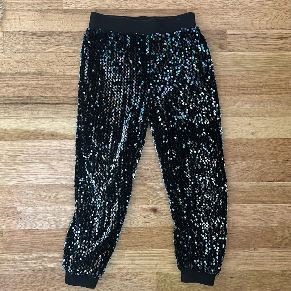 Habitual velour sequin joggers